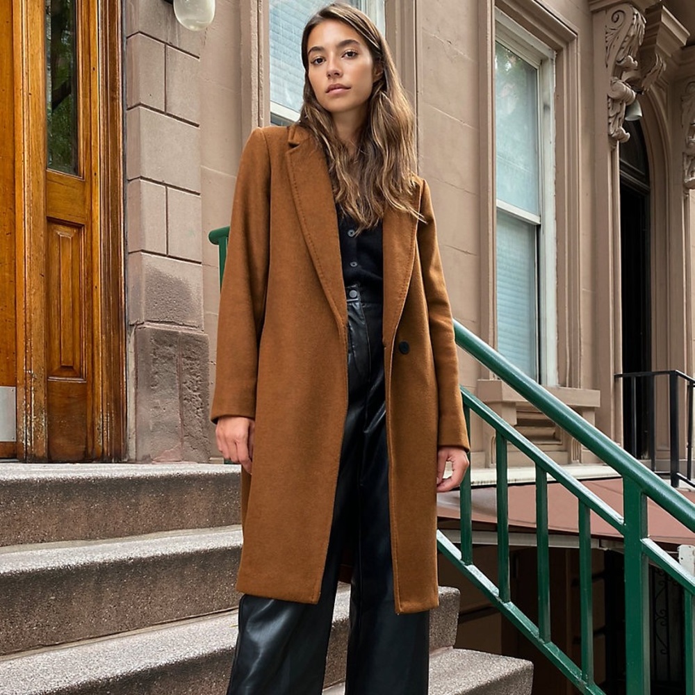Babaton (Aritzia) Stedman Wool Coat - Rich Camel